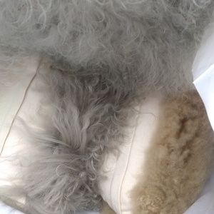 West elm Mongolian pillows